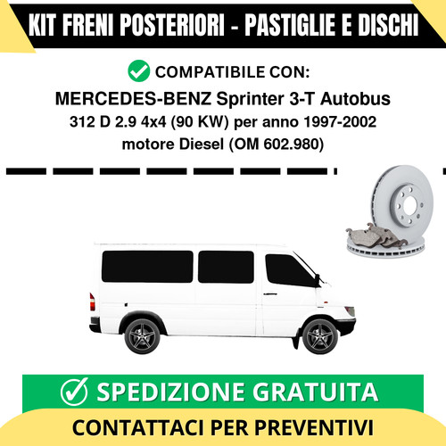Kit freni posteriori - freni, per