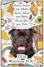 Magnete flessibile regalo Staffordshire Bull Terrier per cani amanti ogni spuntino che fai