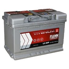 BATTERIA AUTO FIAMM cod L380P TITANIUM PRO 80Ah 730A Polo Positivo a Destra + DX