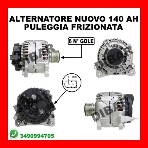 Alternatore nuovo 140ah - nuovo,