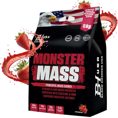 Mass gainer fragola - mass,