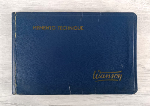 Memento tenique wanson - wanson,