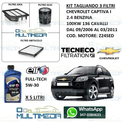 Kit tagliando filtri olio - filtri,