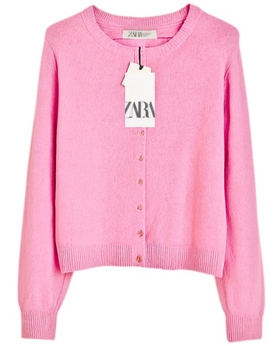 Cardigan zara rosa confetto - rosa,
