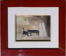quadro con esibizione di pianista  - Iolanda Cesaratto x Enrico Levi