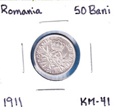 1911 Romania 50 Bani (KM-41)