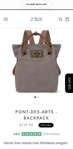 Zaino zede paris - zaino,
