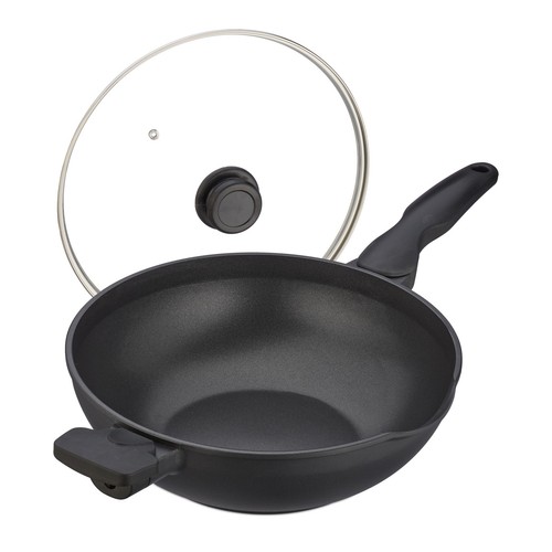 Padella wok con - , coperchio