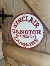 SINCLAIR GASOLINE-Enamel Sign