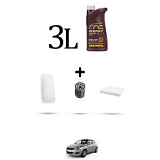 HOFFCAR Kit tagliando 3 FILTRI e 3L OLIO per Suzuki Swift IV 1.2 69kw dal 2010