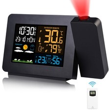 Orologio Proiezione Soffitto con Sensore Esterno Stazione Meteo Temperatura