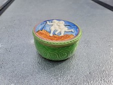 Antico Ceramica Scatola Con