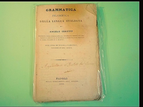 Grammatica filosofica della - grammatica,