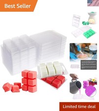 Stampi Cera Fusione Confezione da 100 Cubi a Conchiglie per Candele Crostate Facile Uso