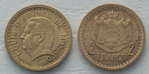 Monaco franchi moneta da - 2,
