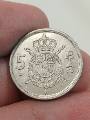 Moneta spagna 5 pesetas - moneta,