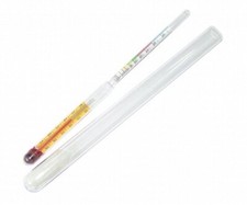 Alcolometro lungo con termometro 100% - Alcolometri per distillati, Alcolimetro