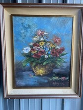 Quadro Su Tavola Firmato R Carignani