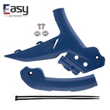 Nuovo set protezione telaio in plastica blu per pit bike Husqvarna FX FC 125-450