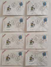 FDC - buste 1° giorno Italia campioni del mondo di calcio "82, annulli 8 Città.