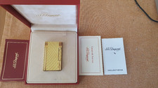 Accendino Dupont Gatsby BiG, Linee verticali dorate, ottime condizioni.