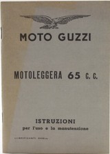 uso manutenzione moto guzzi motoleggera 65 cc anastatica moto epoca ricambi