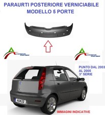 PARAURTI POSTERIORE POST VERN PER FIAT PUNTO 03>05 5P 2003>2005 3° SERIE