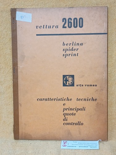 Alfa romeo 2600 berlina - alfa,
