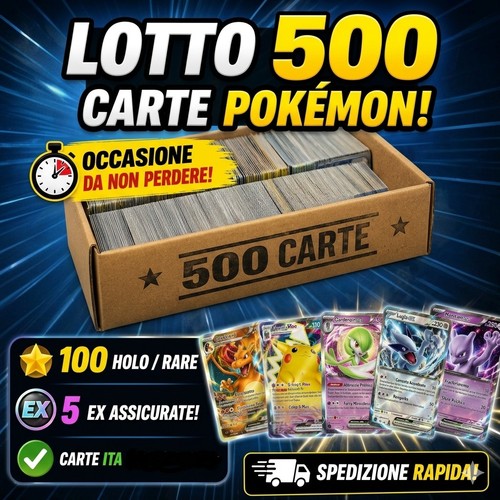 Lotto pokemon 500 carte con - pokemon, 10