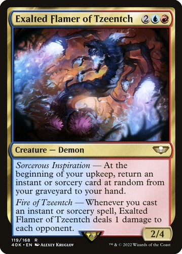 Mtg exalted flamer - mtg, tzeentch