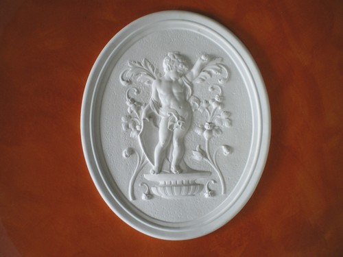 Bassorilievo gesso bianco - in,