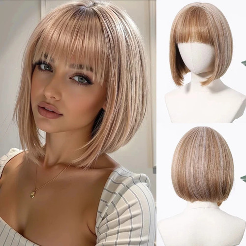Parrucca liscia 100 capelli - parrucca, 100%