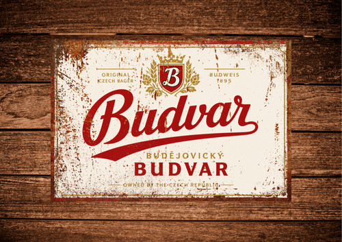 Insegna birra budvar look - birra, budvar,