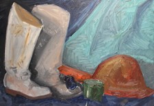 Dipinto ad olio espressionista