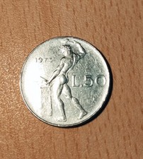 moneta da 50 lire Vulcano 1975