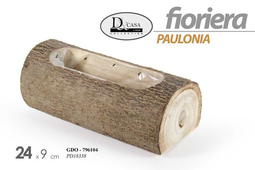 Vaso tronco fioriera vasetto - vaso,