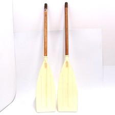 Coppia pagaie legno vecchie