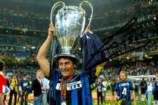 Javier Zanetti Hand Signed 6x4
