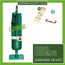 ASPIRAPOLVERE VORWERK KOBOLD FOLLETTO 120 CON HD 20 (NO 150 140 136 135 131)