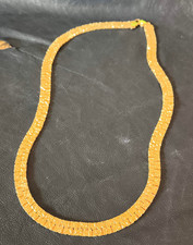 collana girocollo dorata vintage americana anni 70 maglia piatta