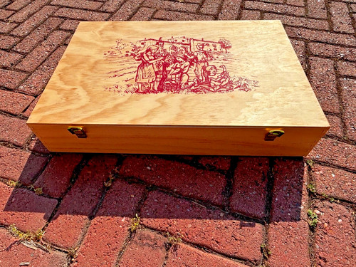 Scatola legno vintage grande - scatola,