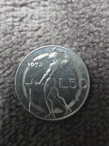 Moneta repubblica italiana 50 - italiana,