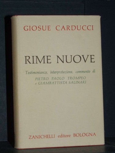 Giosuè carducci rime - giosuè, nuove