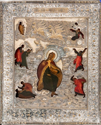 Antica icona russa ascesa - antica, "ascesa