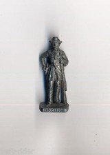 KINDER FERRERO soldatini metallfiguren WESTMANNER KIT CARSON 40mm altsilber