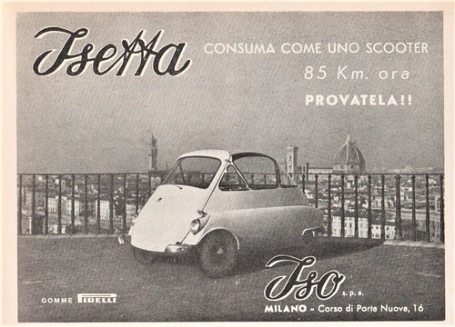 Pubblicita 1954 isetta - 1954, auto