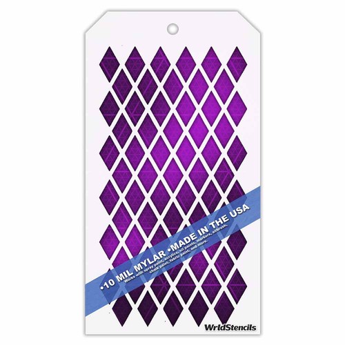 Stencil motivo rombo - ,