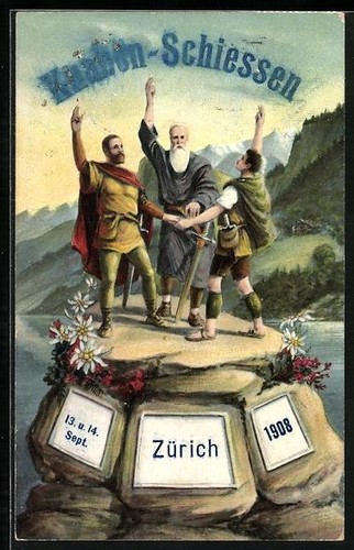 Cartolina artista zurigo - d'artista,