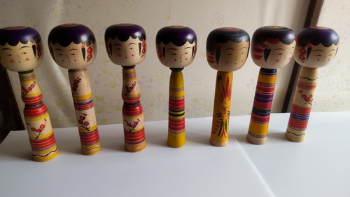 Bambole kokeshi giapponesi - bambole,