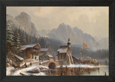 Quadro scena villaggio